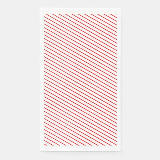 Serviette En Papier Serviettes rouges et blanches (Devant)