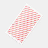 Serviette En Papier Serviettes rouges et blanches (Coin)