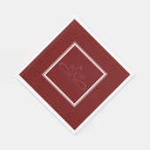 Serviette En Papier serviettes rouges et blanches de Bourgogne (Coin)