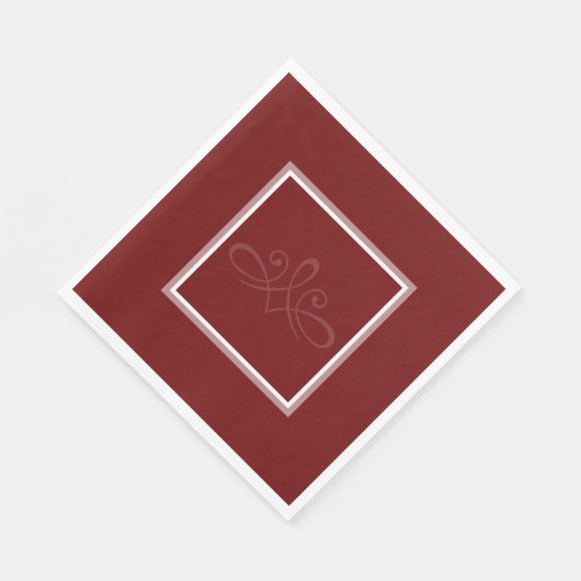 Serviette En Papier serviettes rouges et blanches de Bourgogne (Coin)