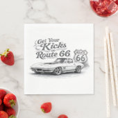 Serviette En Papier Serviettes Route 66 (En situation)