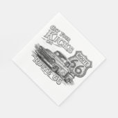 Serviette En Papier Serviettes Route 66 (Coin)