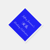 Serviette En Papier Serviettes Royal Blue Paper, 90e anniversaire (Coin)