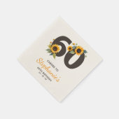 Serviette En Papier Serviettes rustiques du 60e anniversaire - Thème d (Coin)