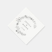 Serviette En Papier Serviettes Rustiques Mariages - Cocktail Serviette (Coin)