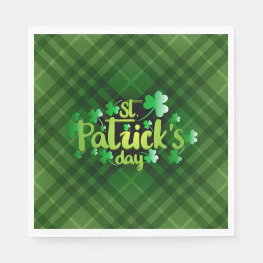 Serviette En Papier Serviettes Saint Patrick (Devant)