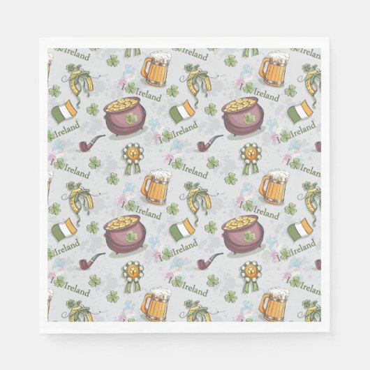 Serviette En Papier Serviettes Saint Patrick (Devant)