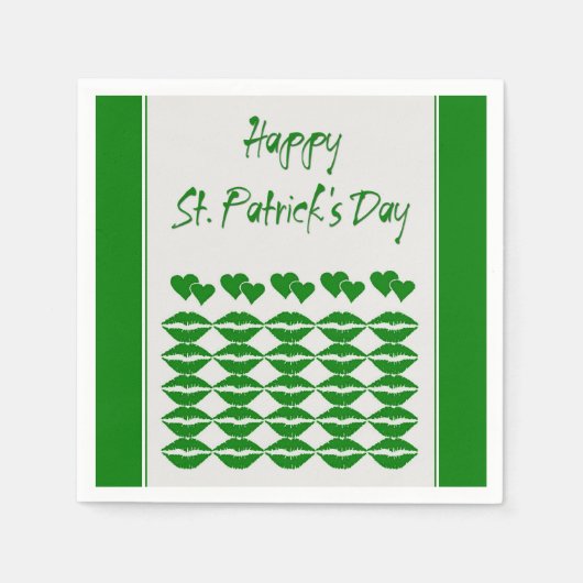 Serviette En Papier Serviettes Saint Patrick (Devant)