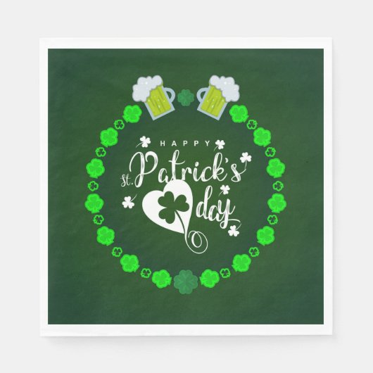 Serviette En Papier Serviettes Saint Patrick (Devant)