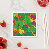 Serviette En Papier Serviettes Saint Patrick avec shamrock (En situation)