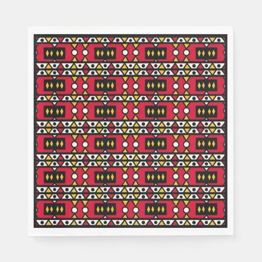 Serviette En Papier Serviettes Samakaka (Africaine, Motif angolaise) (Devant)
