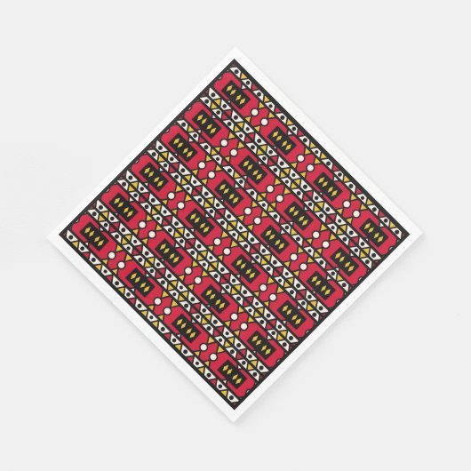 Serviette En Papier Serviettes Samakaka (Africaine, Motif angolaise) (Coin)