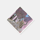 Serviette En Papier serviettes Santorin Grèce (Coin)