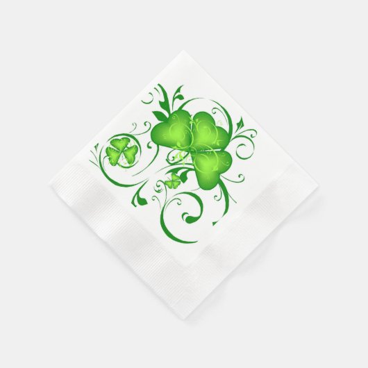 Serviette En Papier Serviettes shamrock (Coin)