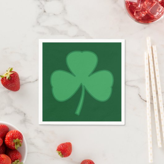 Serviette En Papier Serviettes Shamrock classique (En situation)