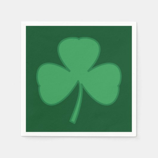 Serviette En Papier Serviettes Shamrock classique (Devant)