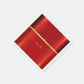 Serviette En Papier Serviettes simples rouges (Coin)