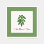 Serviette En Papier Serviettes Snowy Holly (Devant)