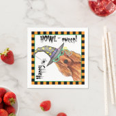 Serviette En Papier Serviettes Sorcière Setter Irlandais (En situation)