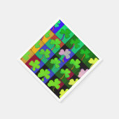 Serviette En Papier Serviettes St. Patrick avec trèfles 2 (Coin)