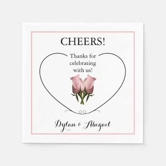 Serviette En Papier Serviettes standard de réception de mariage avec/R (Devant)