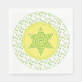 Serviette En Papier Serviettes standard Pâques ""Feuilles verts/jaunes (Devant)