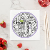 Serviette En Papier Serviettes standard Passover "Dayenu & more" (En situation)