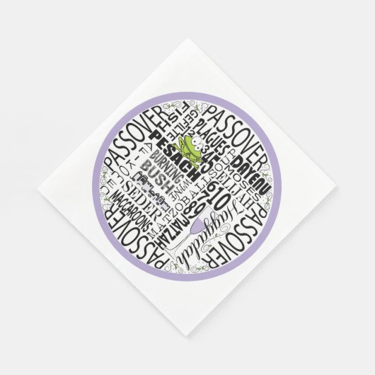 Serviette En Papier Serviettes standard Passover "Dayenu & more" (Coin)