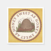 Serviette En Papier Serviettes sucrées en miel (Devant)