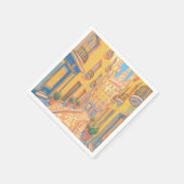 Serviette En Papier Serviettes Sunny European Street - Architecture co (Coin)