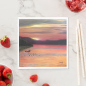 Serviette En Papier Serviettes Sunset Bay (En situation)