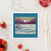 Serviette En Papier Serviettes Sunset d'hiver (En situation)