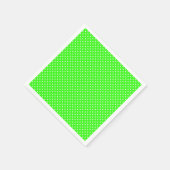 Serviette En Papier Serviettes tachetées vert néon (Coin)