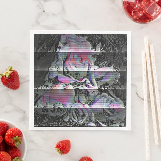 Serviette En Papier Serviettes Techno Bouquet (En situation)