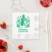Serviette En Papier Serviettes tendance "AND DID" Blue Graduation Part (En situation)