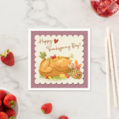 Serviette En Papier Serviettes Thanksgiving (En situation)