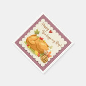 Serviette En Papier Serviettes Thanksgiving (Coin)