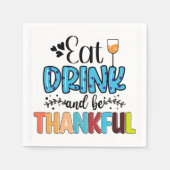 Serviette En Papier Serviettes Thanksgiving (Devant)