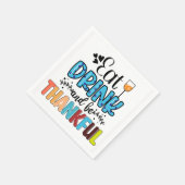 Serviette En Papier Serviettes Thanksgiving (Coin)