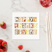 Serviette En Papier Serviettes Thanksgiving (En situation)