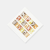 Serviette En Papier Serviettes Thanksgiving (Coin)