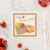 Serviette En Papier Serviettes Thanksgiving (En situation)