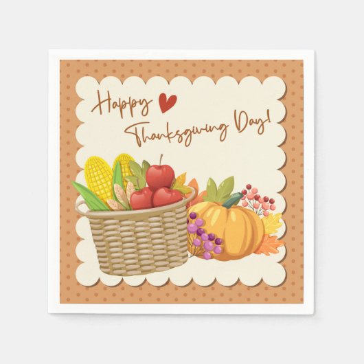 Serviette En Papier Serviettes Thanksgiving (Devant)