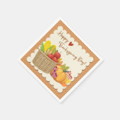 Serviette En Papier Serviettes Thanksgiving (Coin)