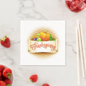 Serviette En Papier Serviettes Thanksgiving (En situation)