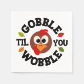 Serviette En Papier Serviettes Thanksgiving (Devant)