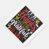 Serviette En Papier Serviettes Thanksgiving Gratuit Et Reconnaissante (Coin)