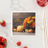 Serviette En Papier Serviettes Thanksgiving traditionnelles (En situation)