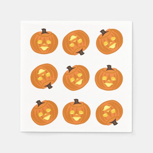 Serviette En Papier Serviettes thème Joyeux Halloween (Devant)
