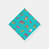 Serviette En Papier Serviettes - thème rétro amusant des années 90 (Coin)
